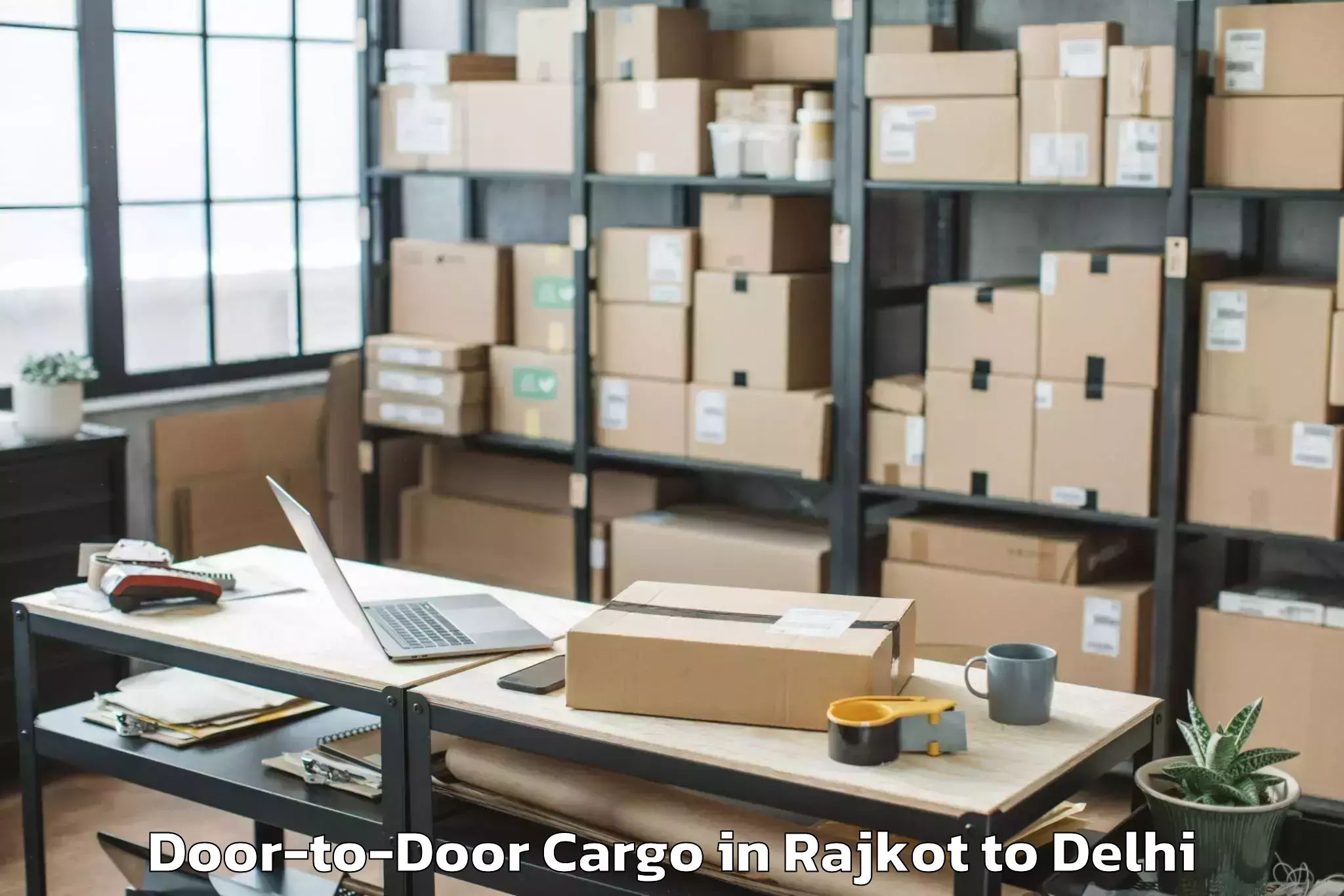 Book Rajkot to Ansal Crown Plaza Mall Door To Door Cargo